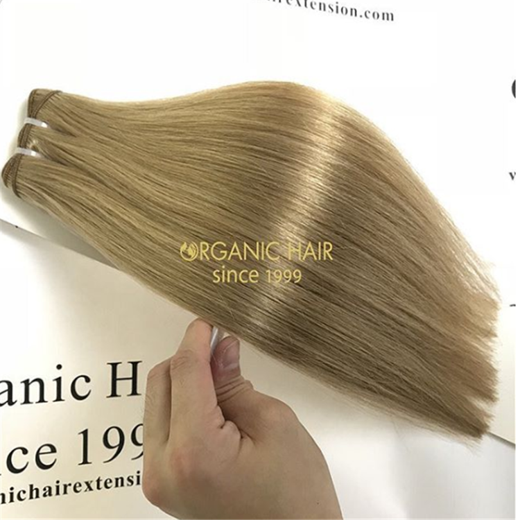 Soft and double drawn human hair weft for women at a wholesale price A89